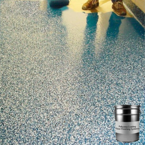 Colored sand polyurea floor