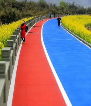 colored pavement