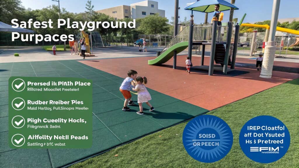 safety is paramount in playgrounds what surface o