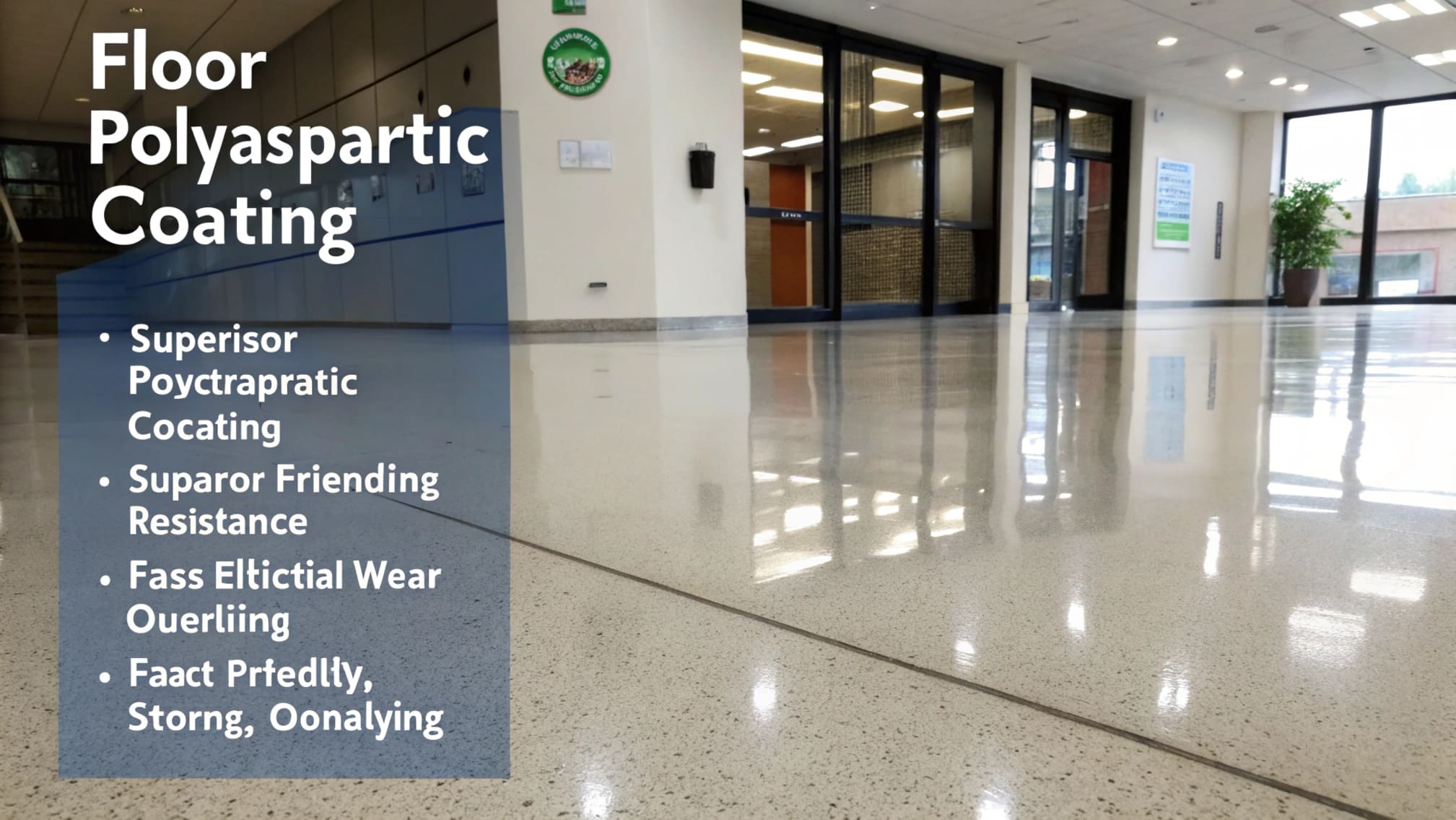 Close-up of durable polyaspartic coating texture
