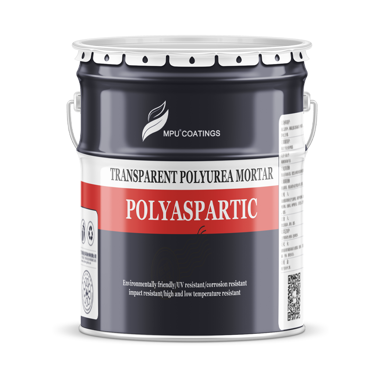 polyaspartic transparent polyurea mortar