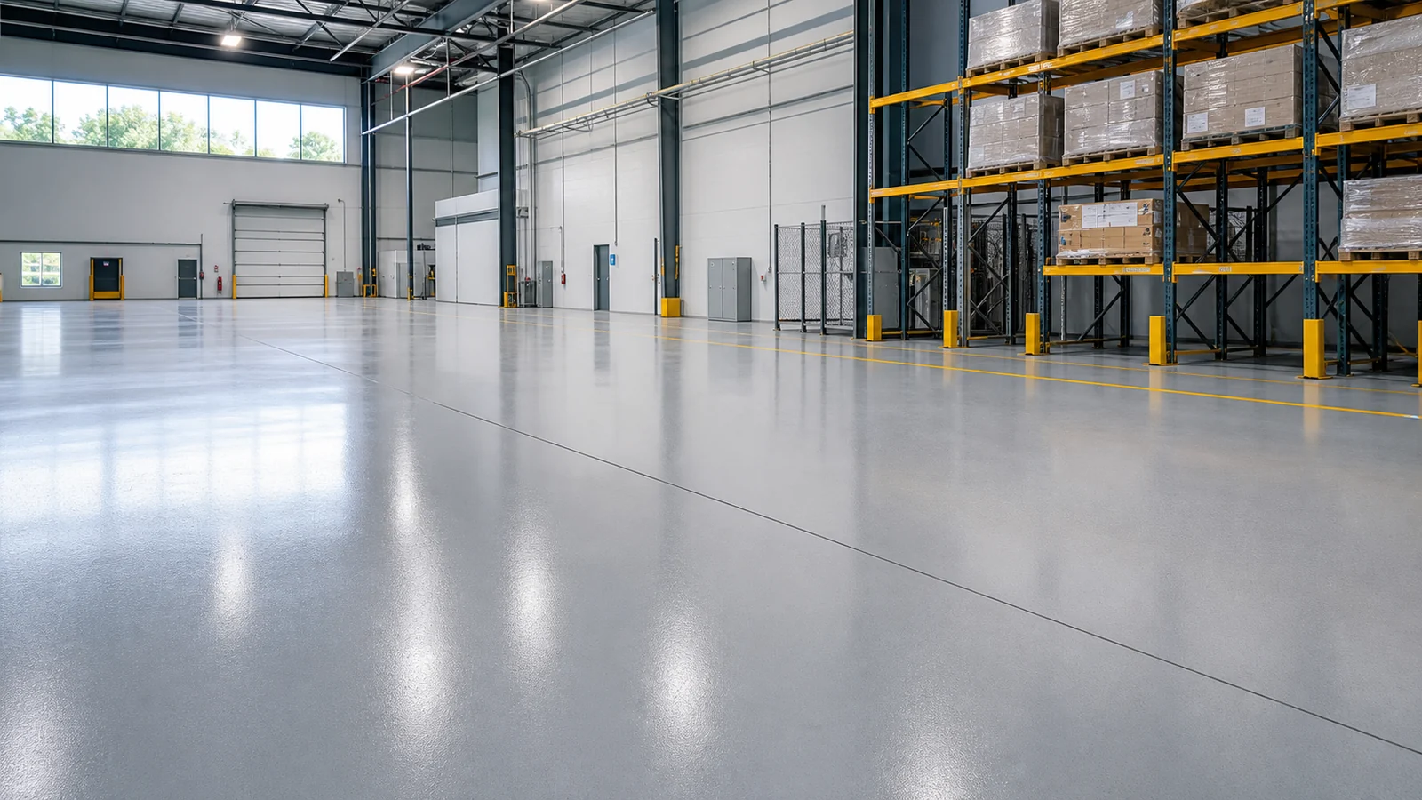 Industrial polyaspartic floor