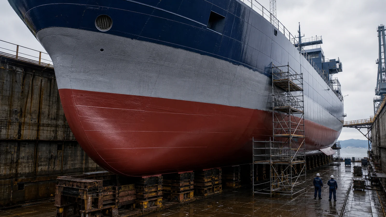 Commercial vessel coating system