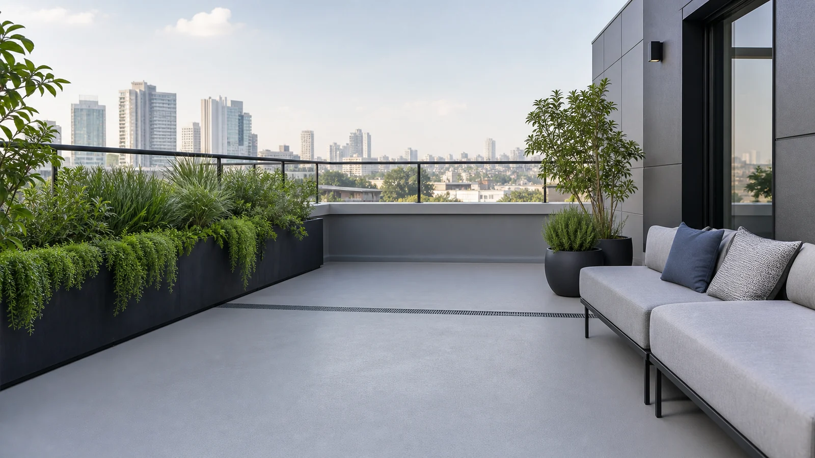 Residential terrace waterproof coating